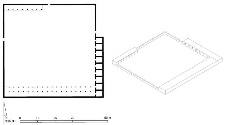 Hypothetical Floor Plan And Perspective Drawing Of The Prophet S