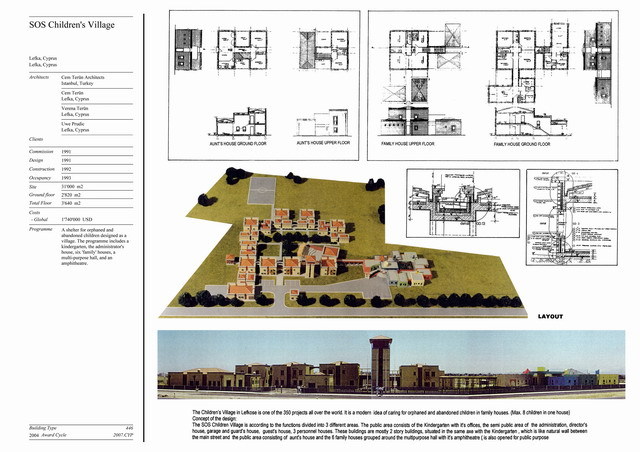 Sos Children S Village Lefke Presentation Panel With Floor Plans