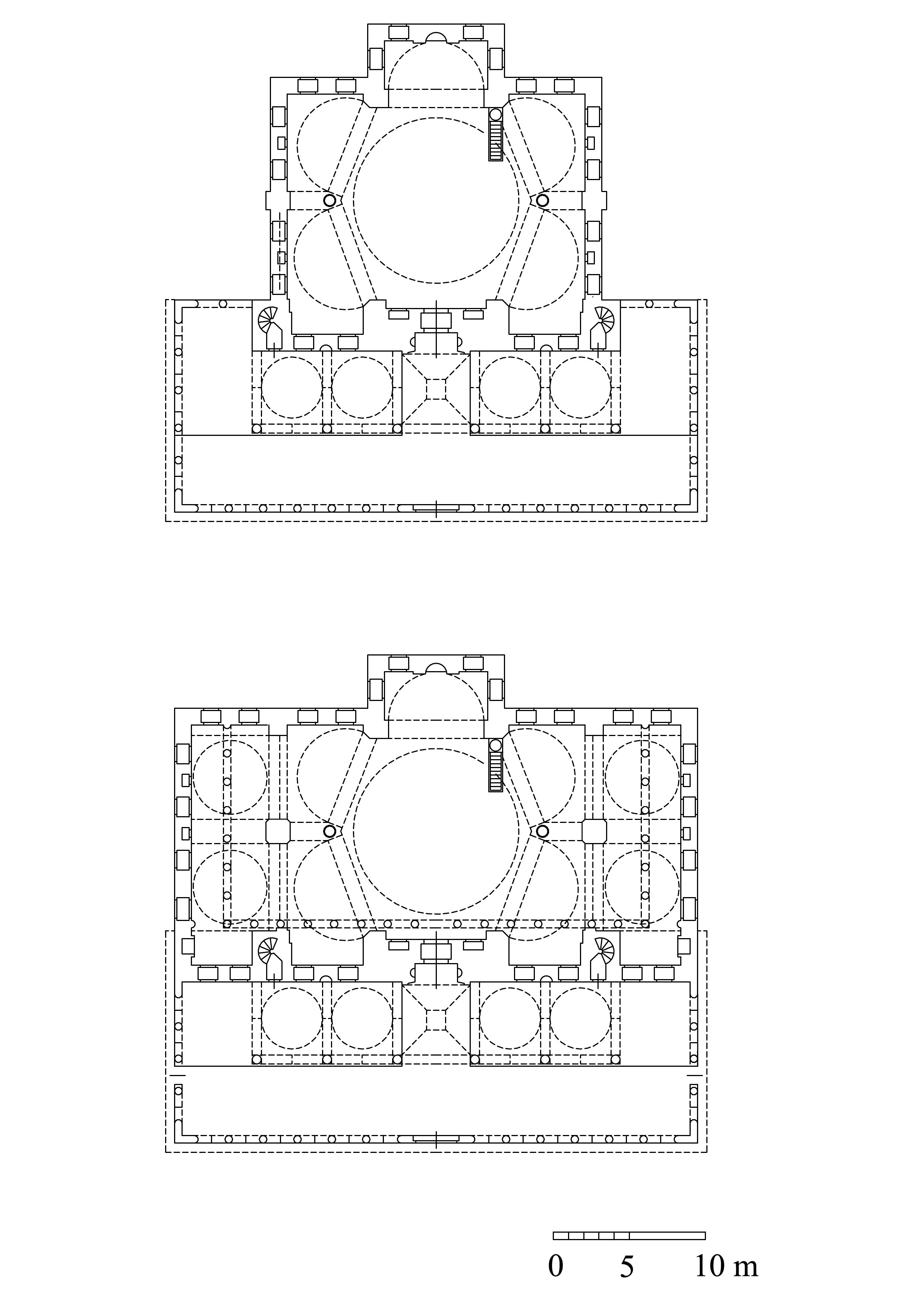 Architectural Drawings Floor Plan Of Mosque Showing The Second