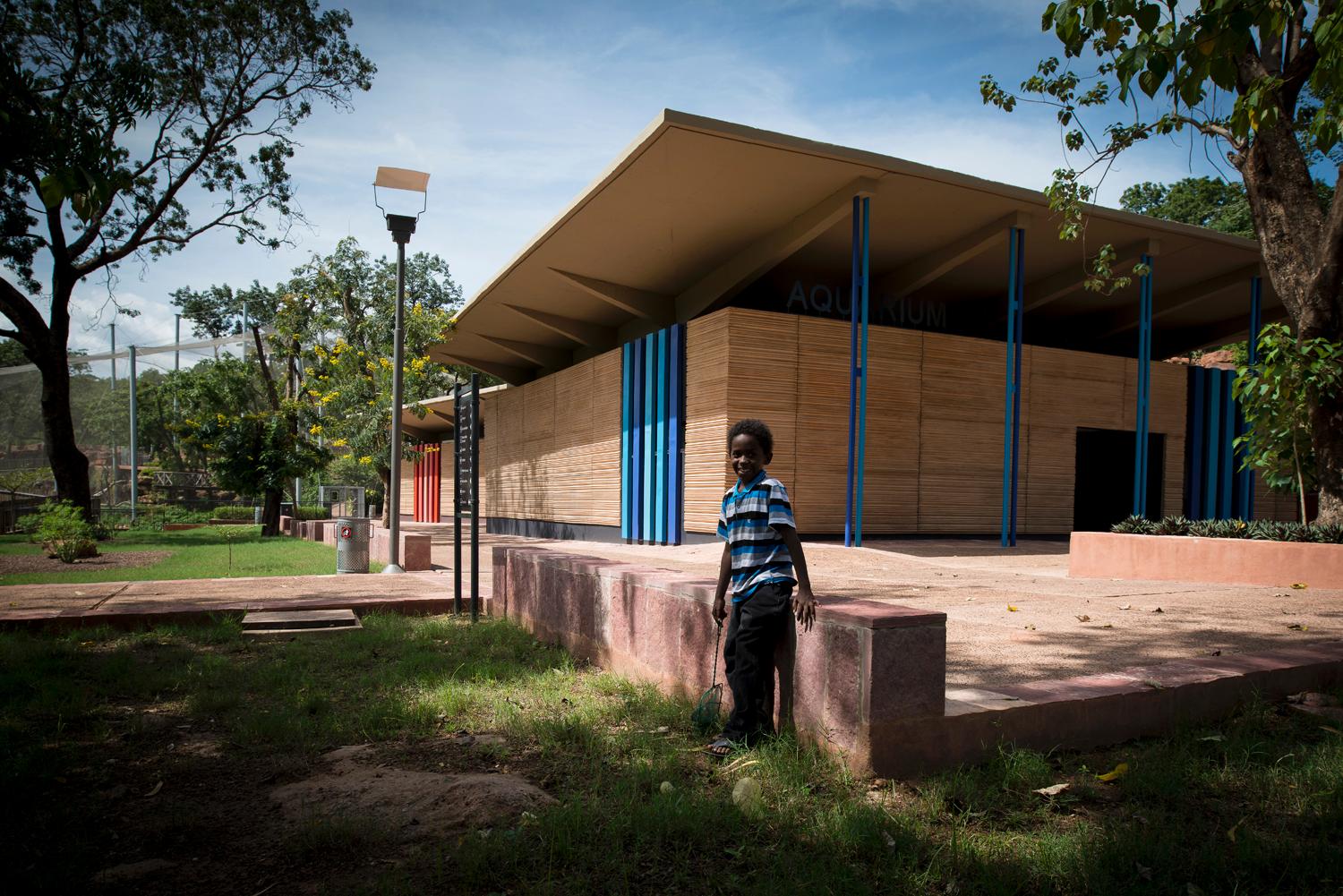 National Park of Mali Zoo Terrace outside the aquarium