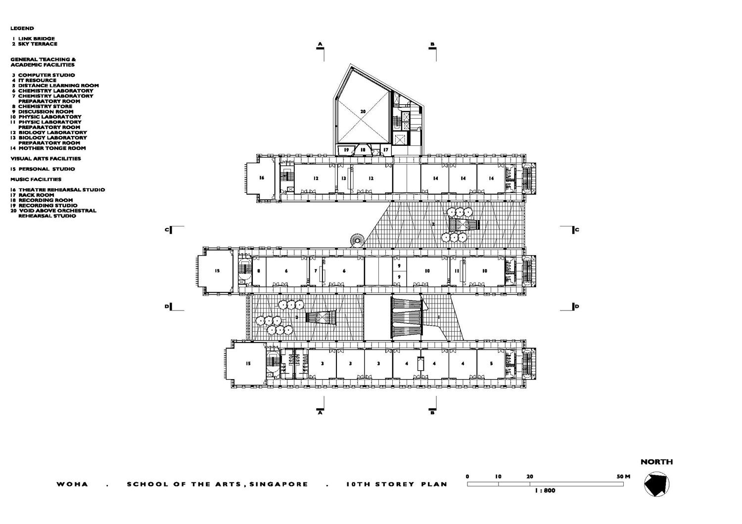 School Of The Arts 10th Floor Plan Archnet