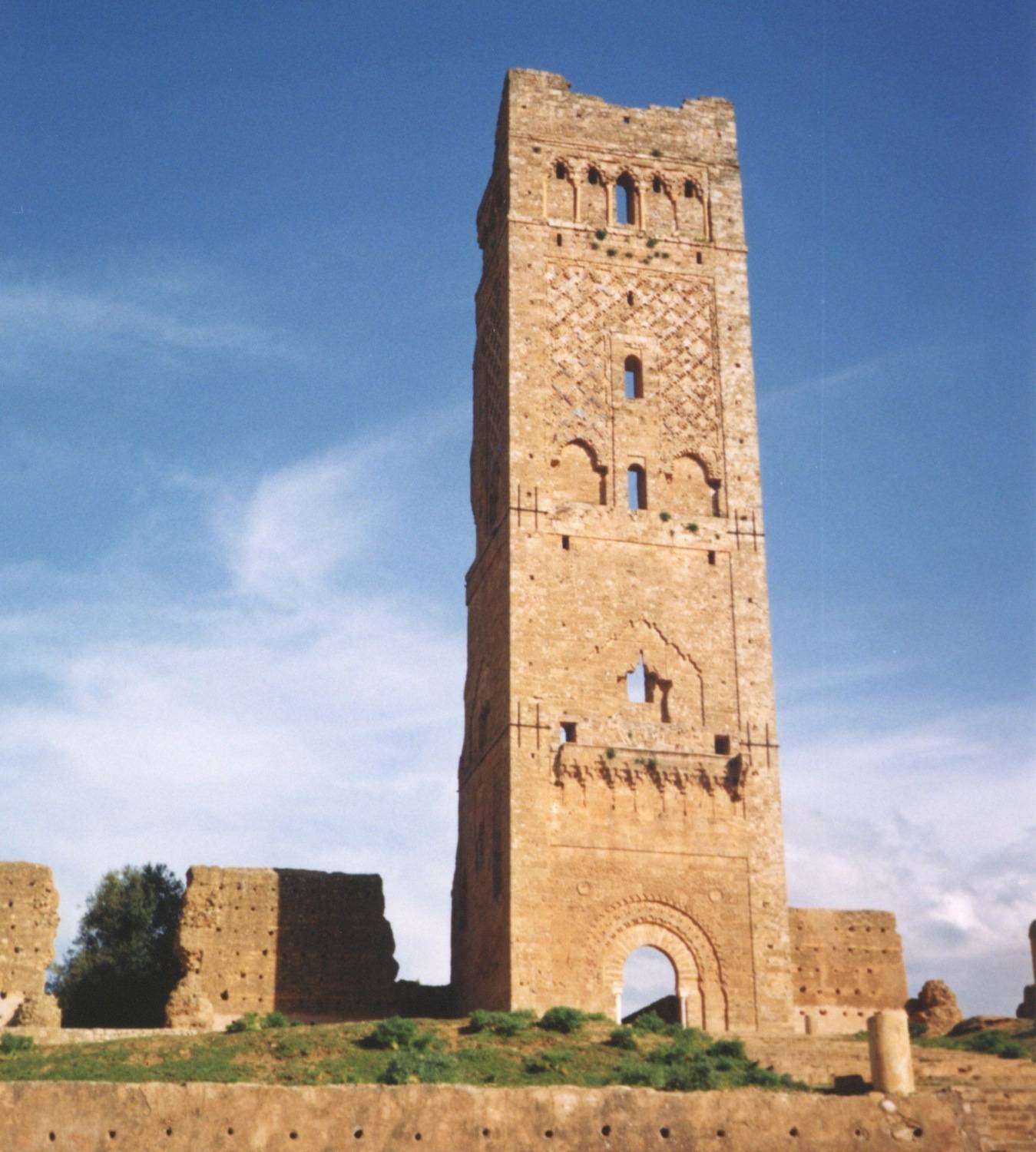 Mansura Full view of the minaret and main portal facade