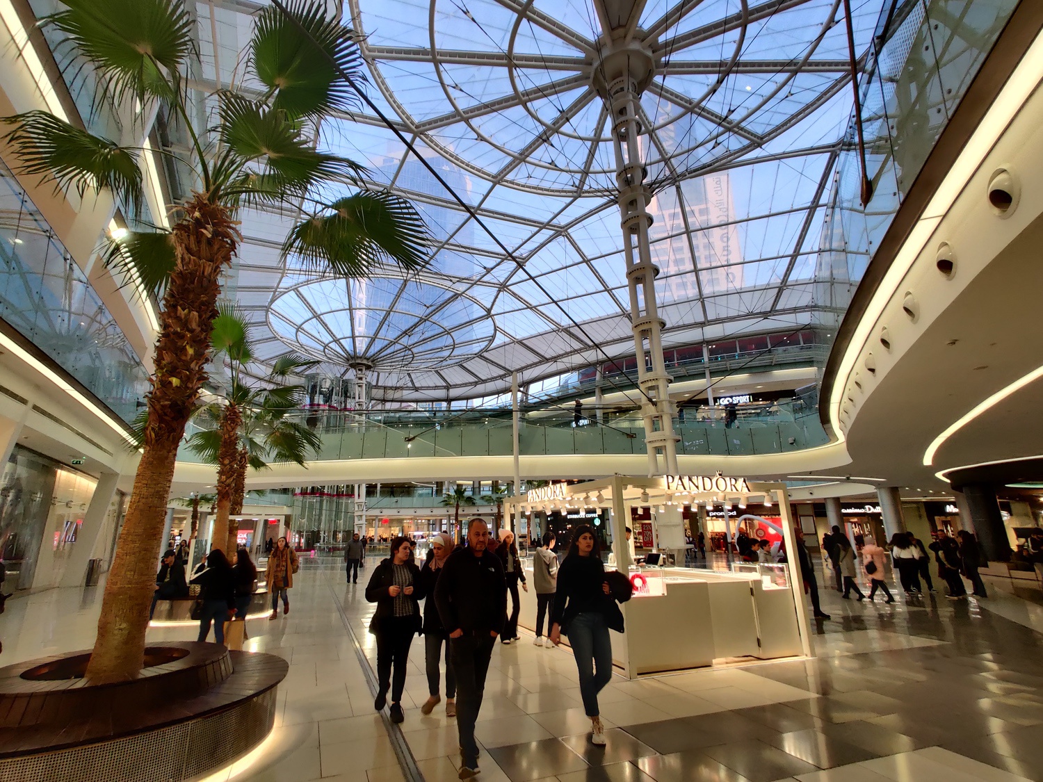 Abdali Central Market Place Interior view of Abdali Mall