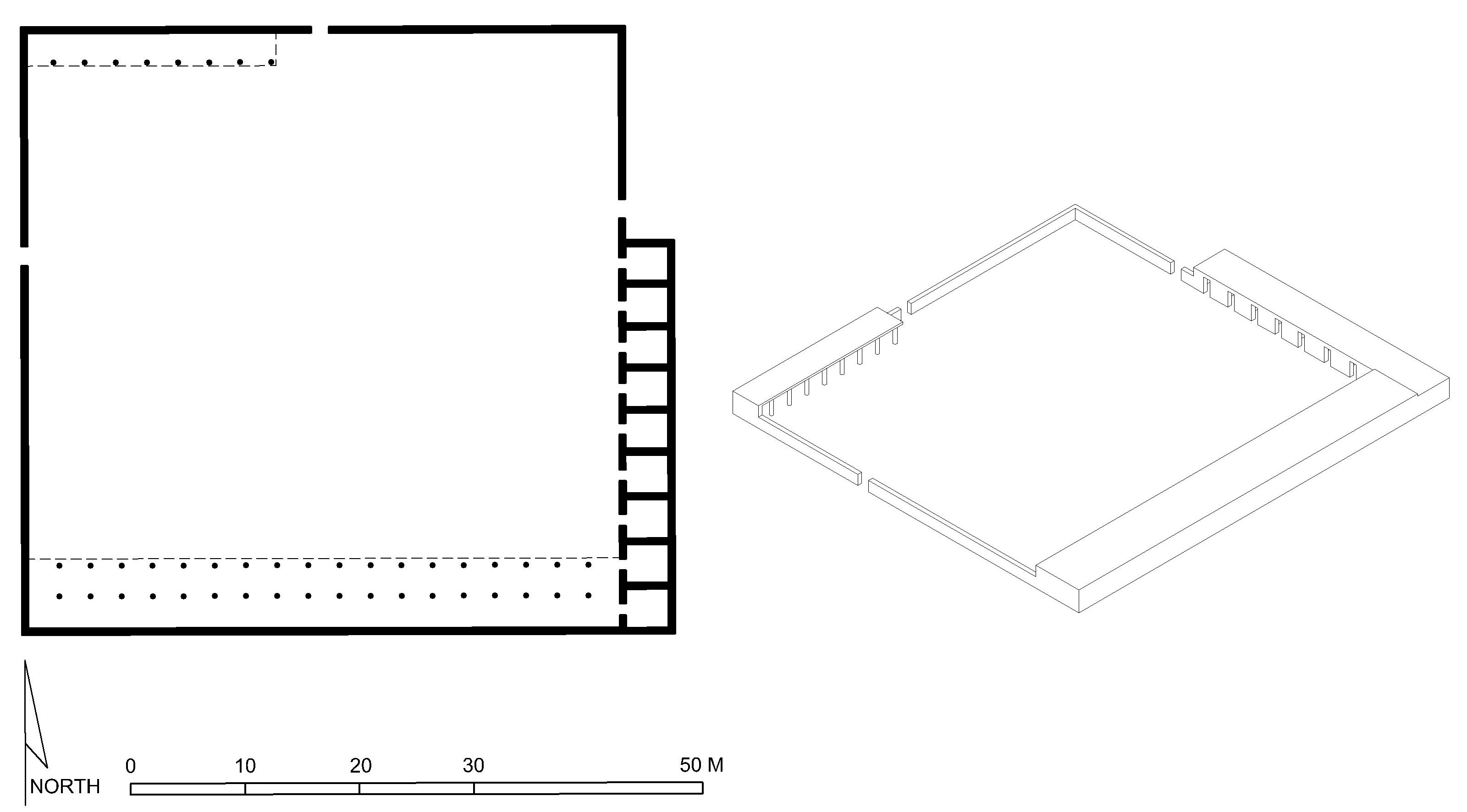 Hypothetical Floor Plan And Perspective Drawing Of The Prophet S