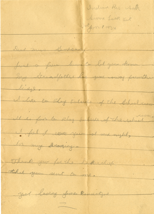 Letter to Jane Simpson