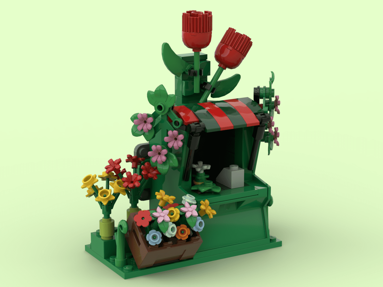 Arcade Pod Flower Stand Custom LEGO® Models / LEGO® MOCs with