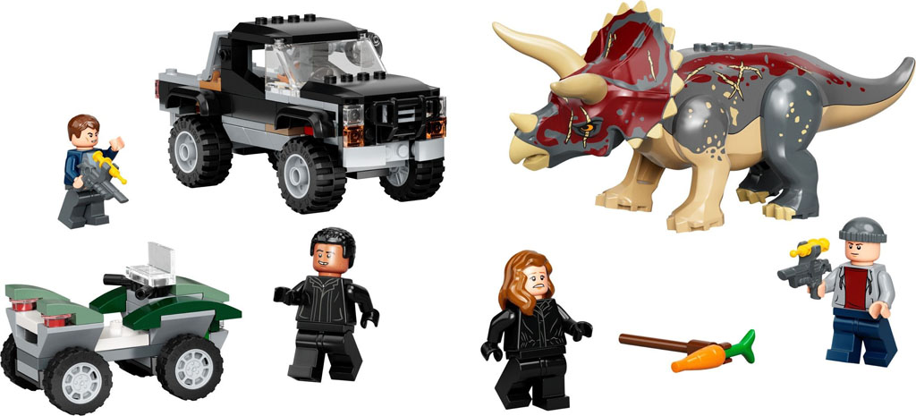 Pre-Order LEGO Jurassic World Dominion Sets | Belle-Ve Bricks | LEGO MOCS / Custom MOCs LEGO Jurassic World 76950 Triceratops Pick-up Truck Ambush 3