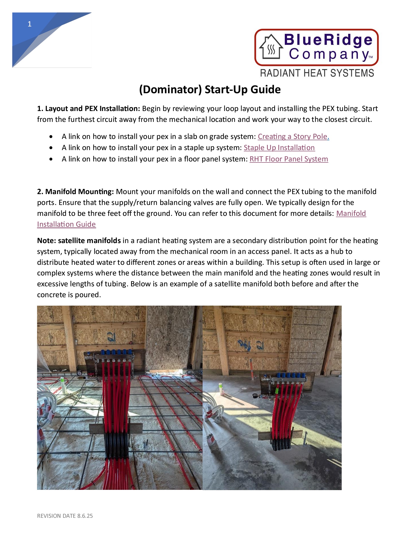RHT Dominator Startup Guide — PDF thumbnail