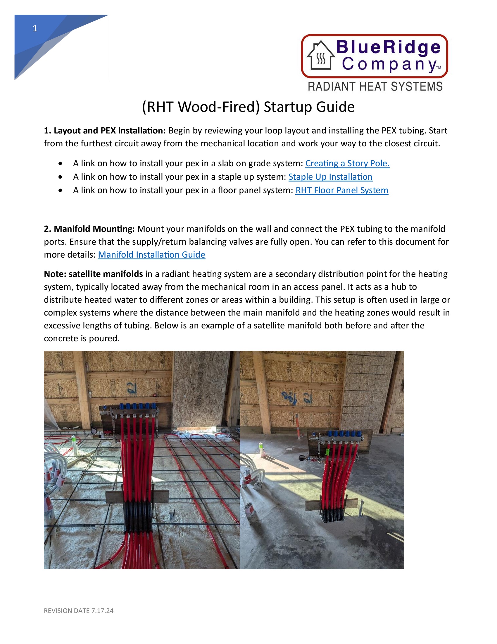 RHT RHT Wood-Fired Boiler Pump Panel Startup Guide — PDF thumbnail