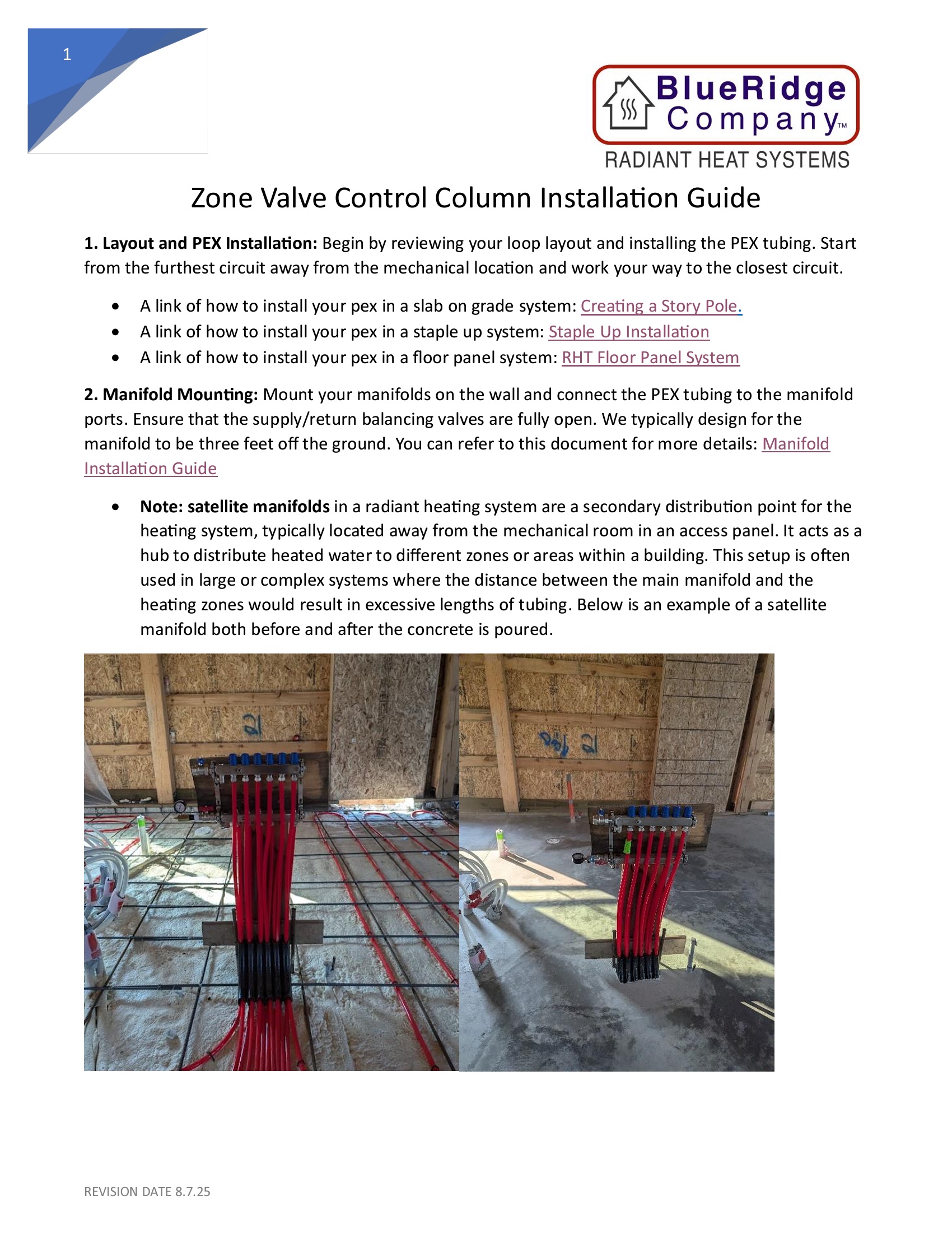 RHT Column Zone Valve (ZVC) Startup Guide — PDF thumbnail