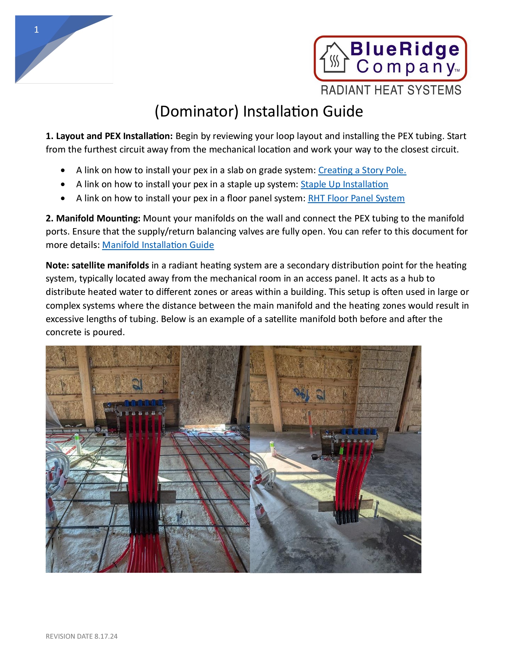 RHT RHT Wood-Fired Dominator Pump Panel Startup Guide — PDF thumbnail