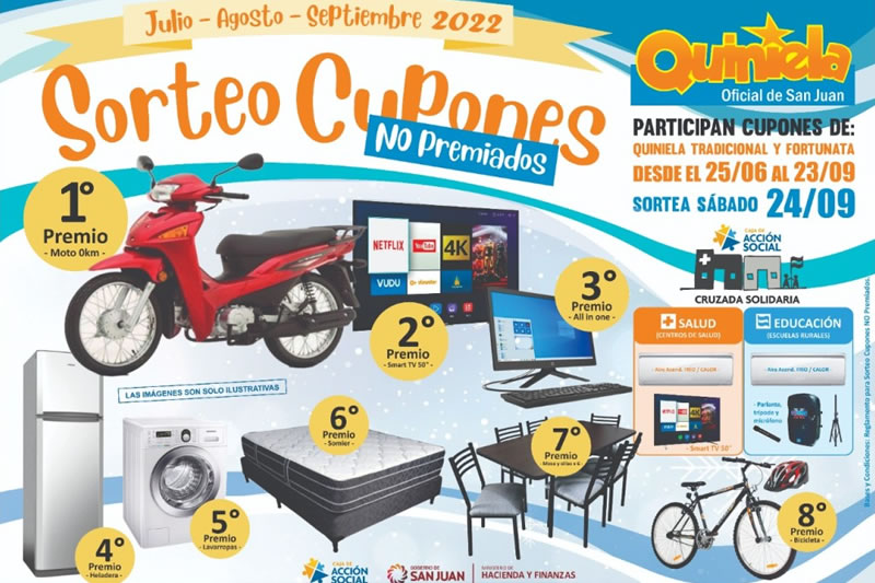 Se viene el segundo sorteo de Cupones no Premiados, Cruzada Solidaria y por primera vez Una Cruzada Solidaria Mayor