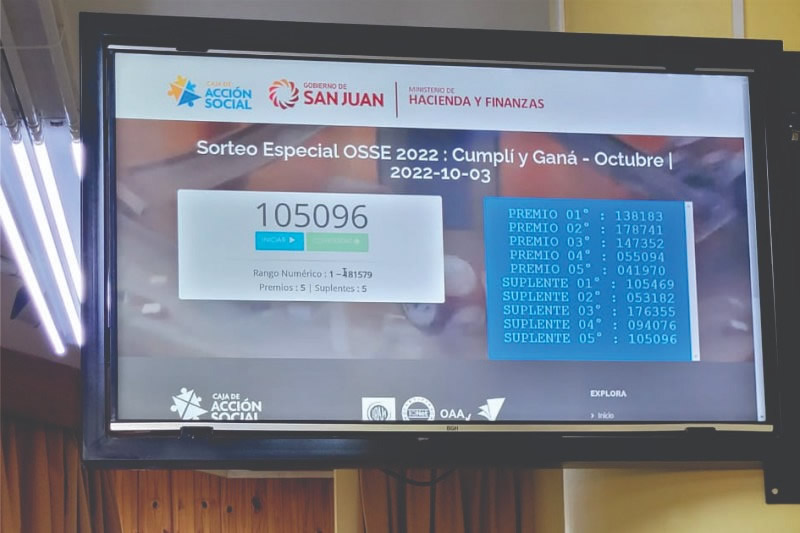 La Caja efectuó el 2do sorteo de OSSE en el programa “Cumplí y ganá”