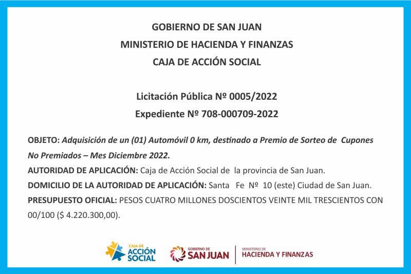Licitación Pública Nº 0005/2022