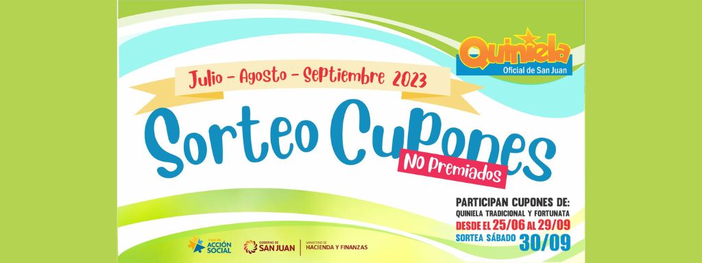 Se viene un nuevo sorteo de Cupones no Premiados y Cruzadas Solidarias