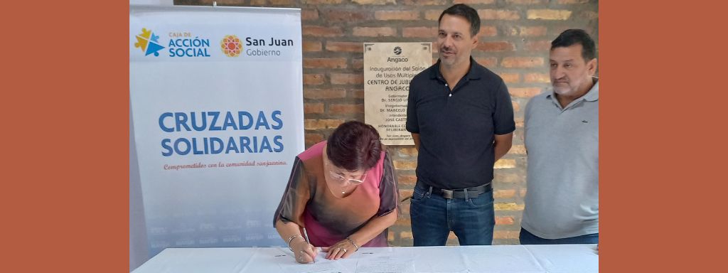 La Cruzada Solidaria del Adulto Mayor llegó a Angaco.