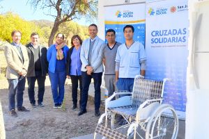 La Cruzada Solidaria de la Caja de Acción Social llega al Centro de Atención Primaria de Salud (C.A.P.S) "Los Bretes" en Valle Fértil