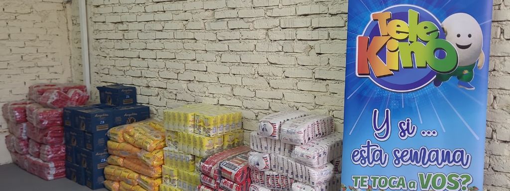 Donación de Alimentos a CARITAS por la Caja de Acción Social y Telekino