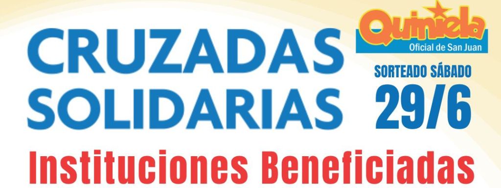 Conocé las 10 instituciones beneficiadas en las CRUZADAS SOLIDARIAS del mes de junio.