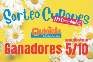 Últimos días para que los ganadores del sorteo de cupones no premiados se notifiquen.