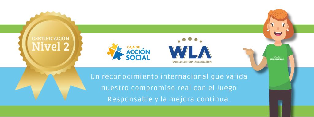 La Caja de Acción Social certificó el Nivel 2 del programa de Juego Responsable de WLA
