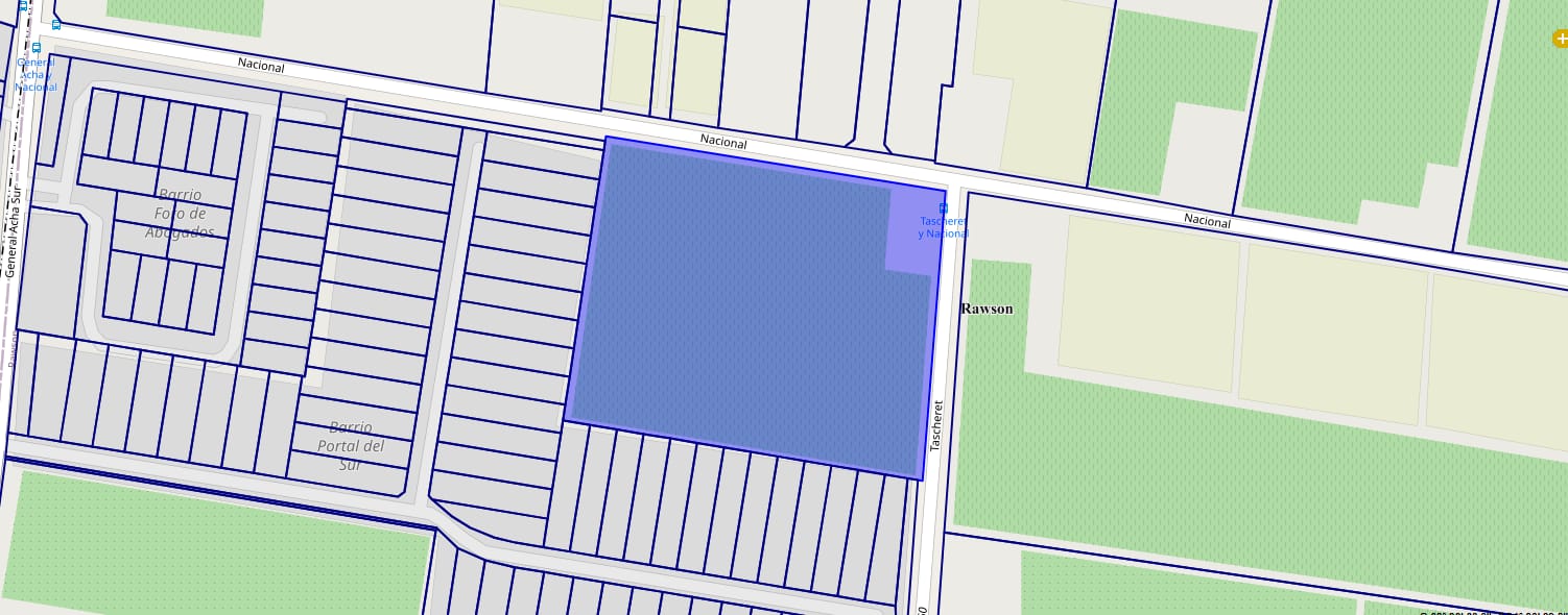 LOTE | 809M2 | APTO PROYECTO | SERVICIOS | RAWSON BARRIO PORTAL DEL SUR