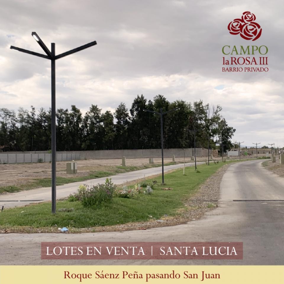 Terreno en Barrio Privado Campo las Rosas III Santa Lucia - Foto 2