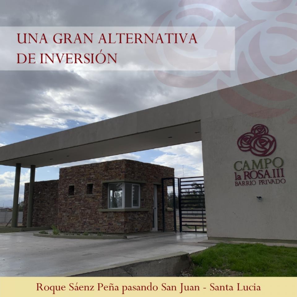 Terreno en Barrio Privado Campo las Rosas III Santa Lucia - Foto 3