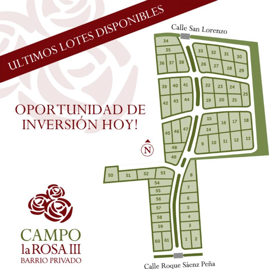 Terreno en Barrio Privado Campo las Rosas III Santa Lucia - Foto 4