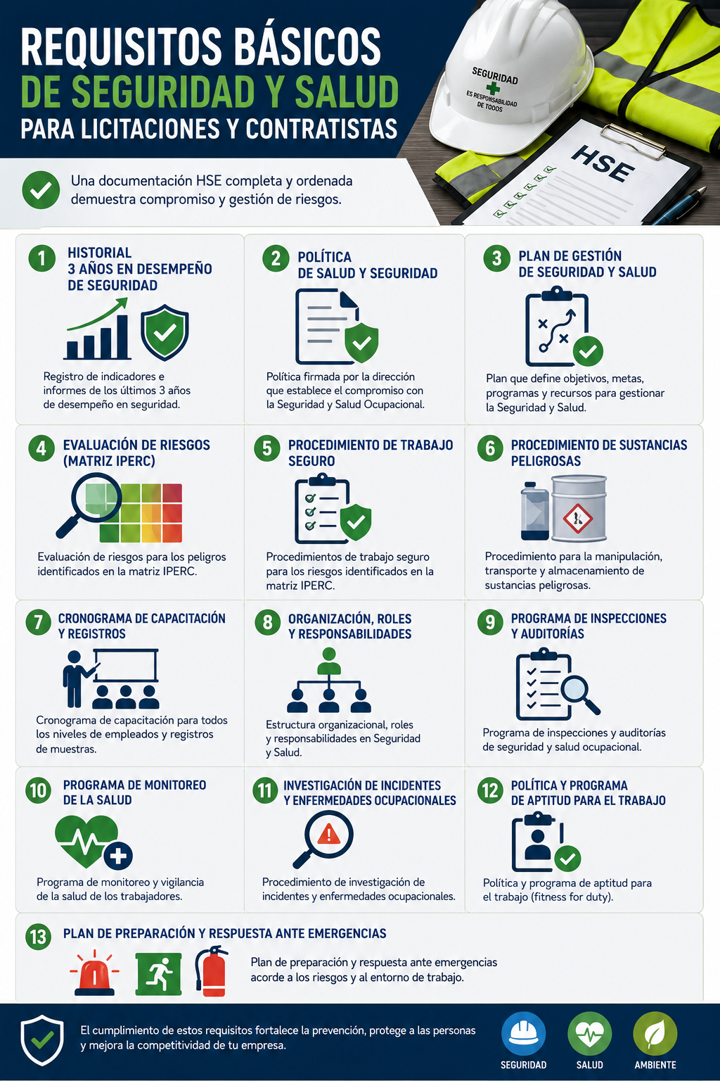 Documentación de Seguridad e Higiene para Licitaciones