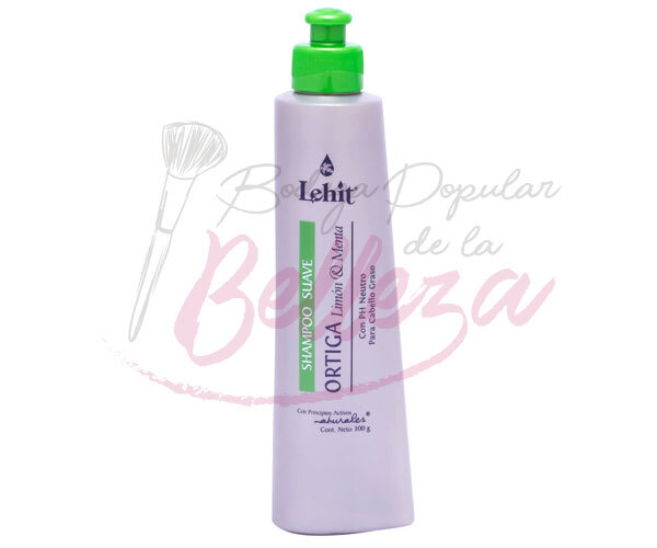 SHAMPOO SUAVE ORTIGA, LIMON Y MENTA X300G - LEHIT