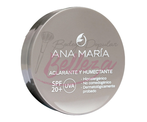 POLVO FACIAL COMPACTO ACLARANTE Y HUMECTANTE X15G - ANA MARIA