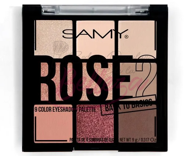 PALETA DE SOMBRAS X9 #17 ROSE 2- SAMY