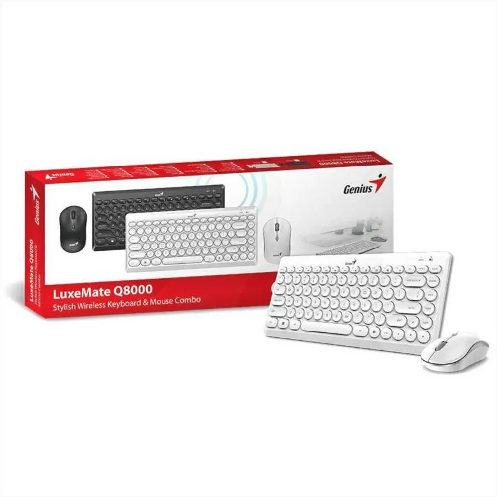 Kit compuesto por teclado Q-8000 y mouse Q-8000.
Teclado de membrana.
Idioma del teclado: Español.
Mouse con sensor óptico y resolución de 1600 dpi.
Interfaz de conexión de los dispositivos usb 2.0.
Combinación perfecta y completa para distintas actividades diarias.