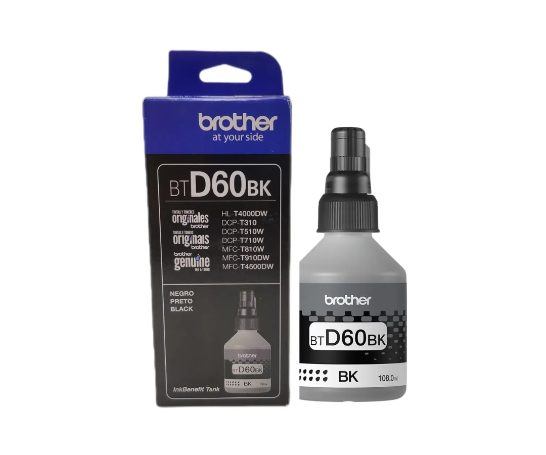 BOTELLA DE TINTA BROTHER NEGRA D60