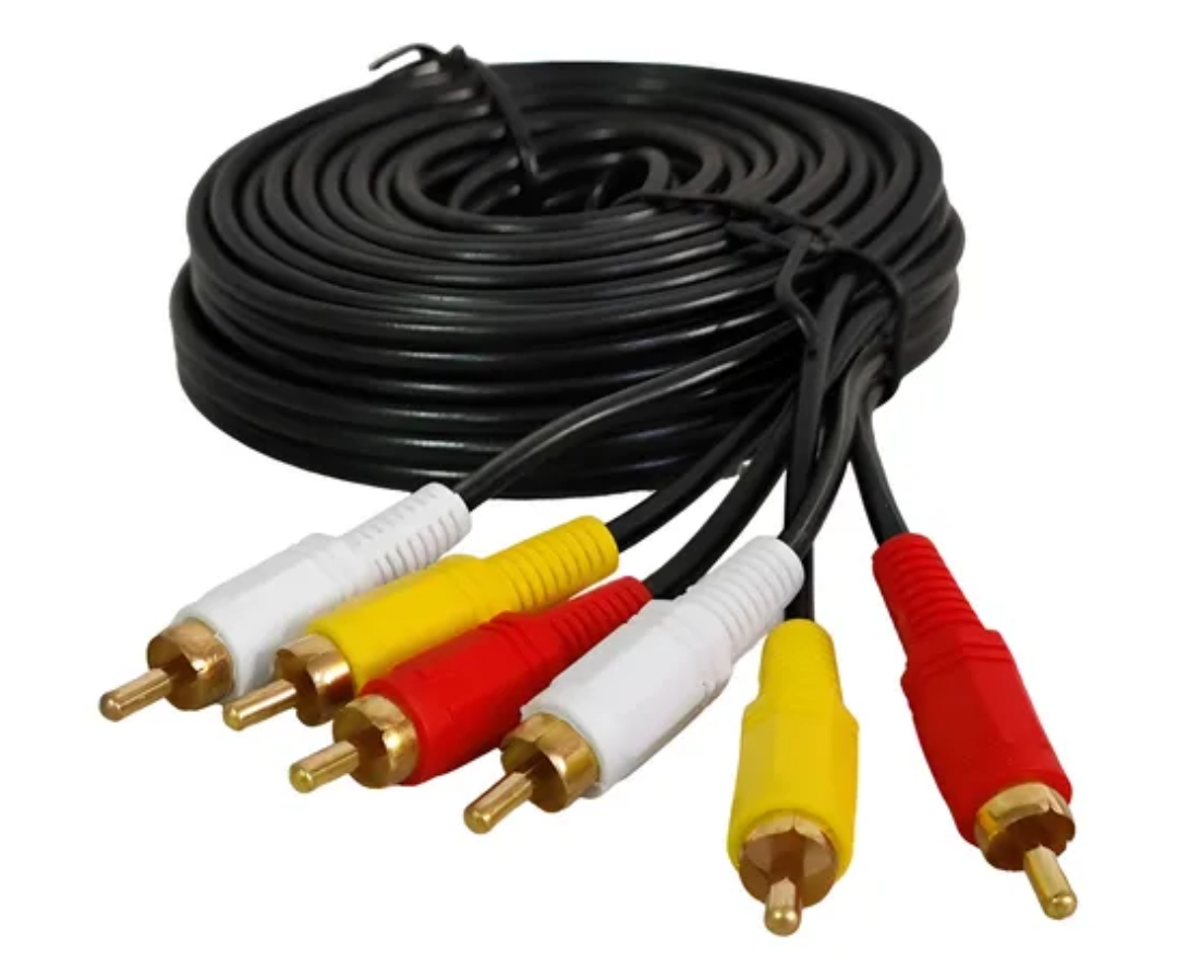 CABLE AUDIO Y VIDEO 3 RCA X 3 RCA 1.5M