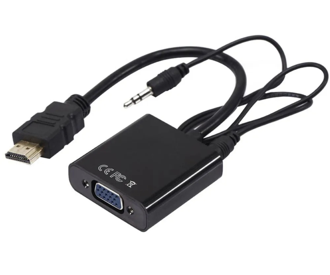 CONVERTIDOR HDMI A VGA + AUDIO