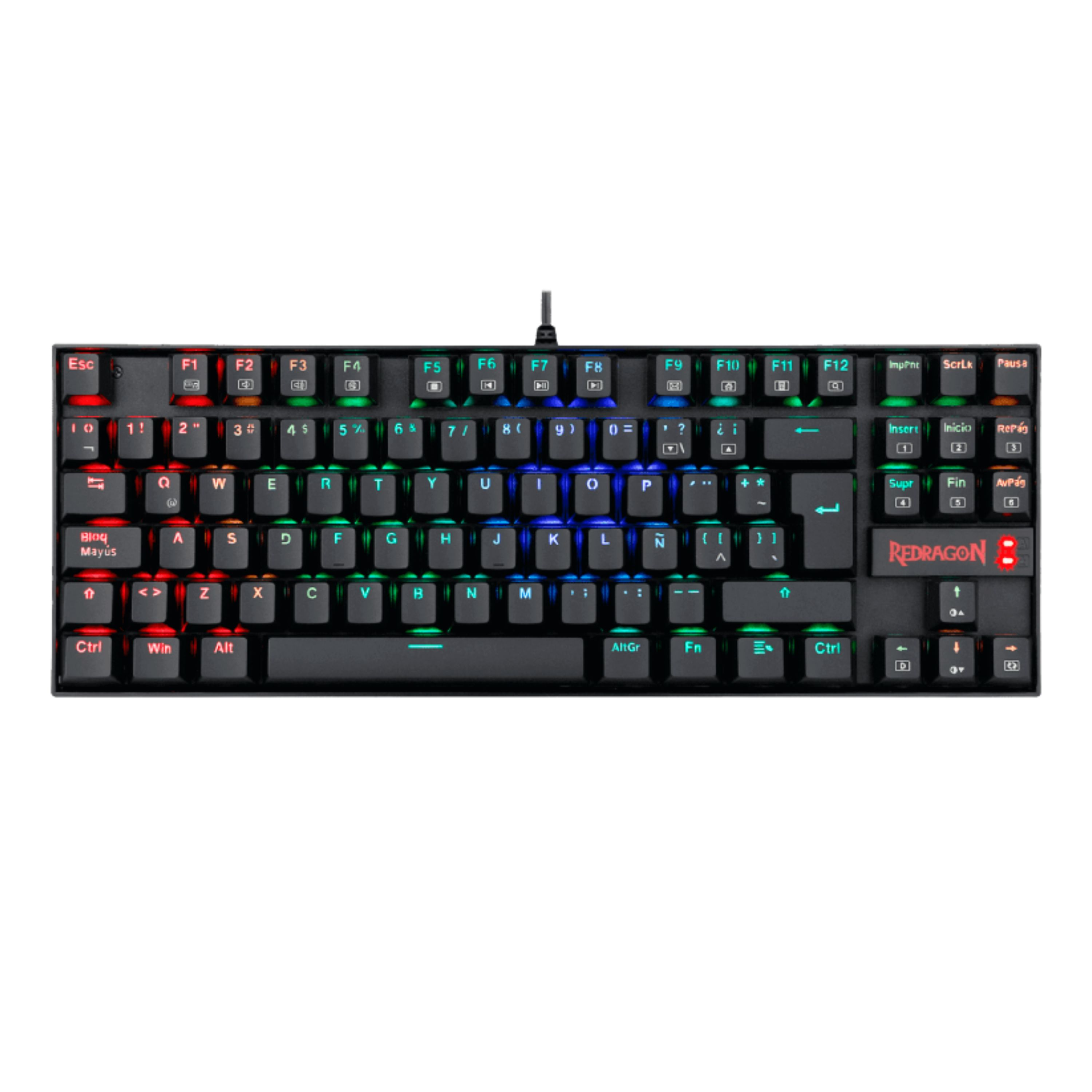TECLADO REDRAGON KUMARA RGB (MEC) K552-KR SP-RED