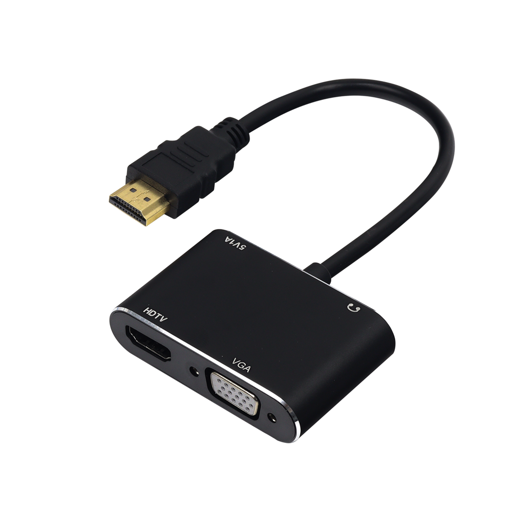 CABLE ADAPTADOR HDMI A HDMI + VGA   LH1