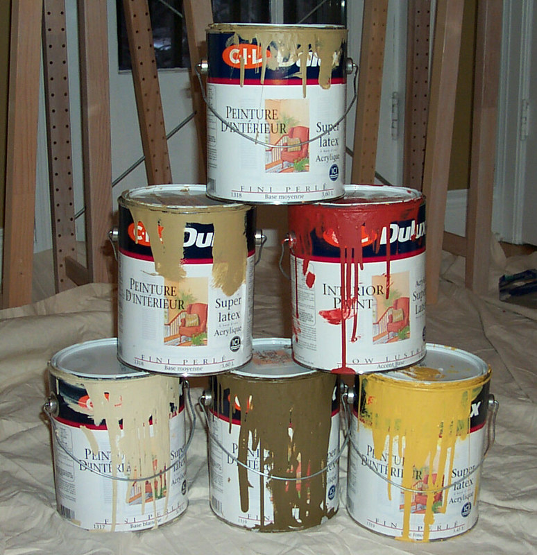 Stacked Paint Cans