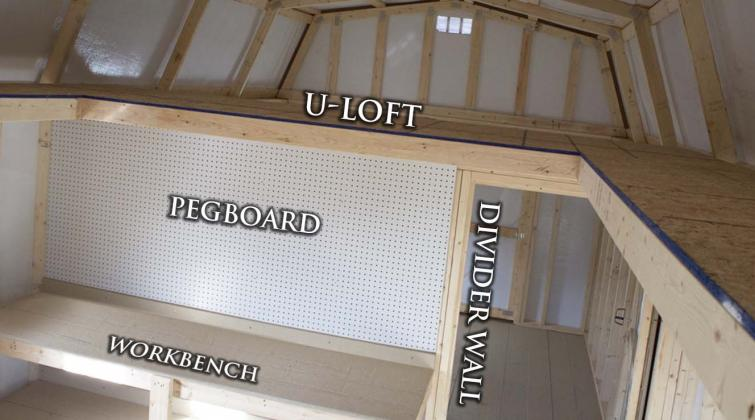 Workbench and Pegboard Interior