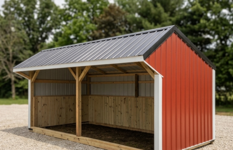 12 X 20 Run-In Shed