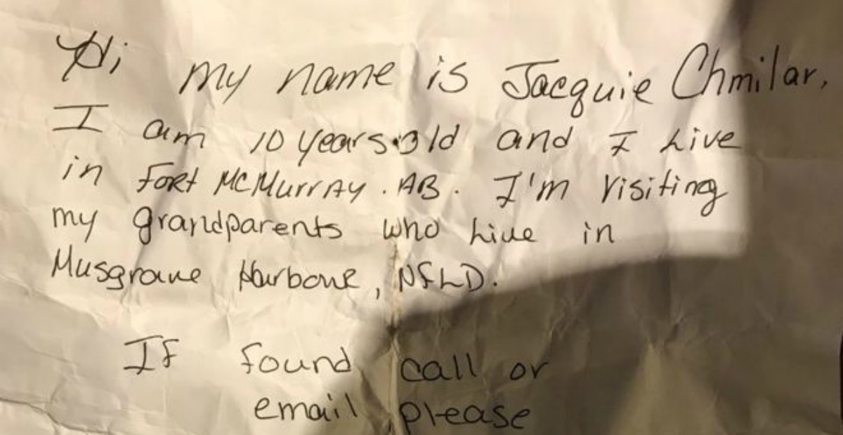 message in a bottle