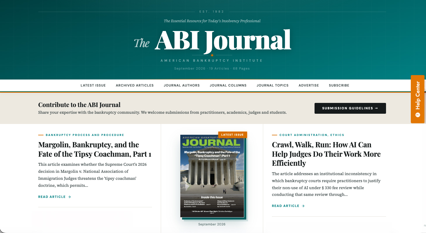 ABI Journal Website