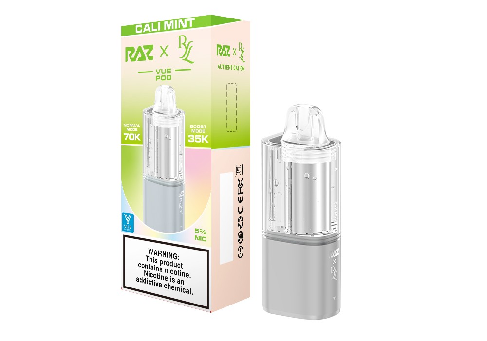 Cali Mint RAZ RYL VUE 70K Disposable Pod