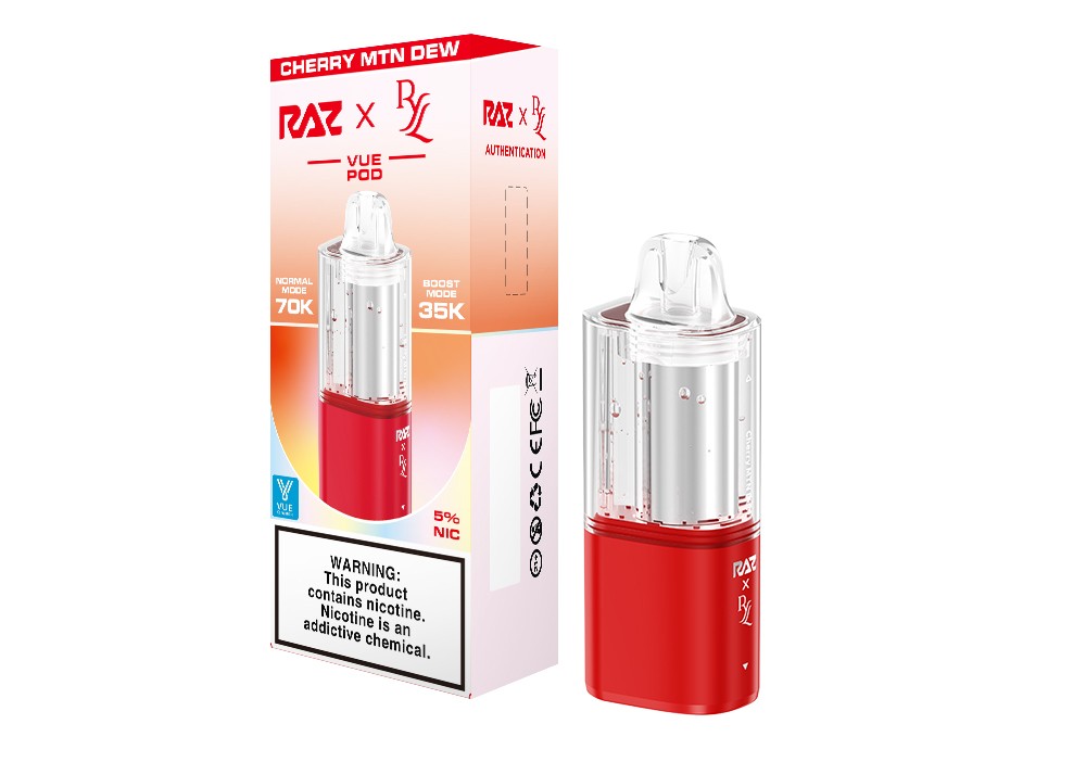 Cherry MTN Dew RAZ RYL VUE 70K Disposable Pod