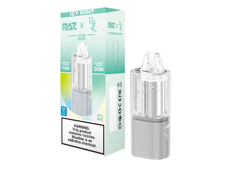 Icy Mint RAZ RYL VUE 70K Disposable Pod