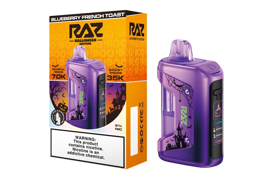 Blueberry French Toast RAZ VUE 70K Halloween Edition Disposable Vape Kit