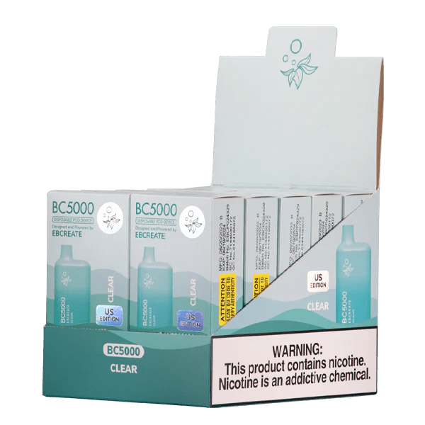 EBCREATE BC5000 Clear Disposable Vape 10 PACK