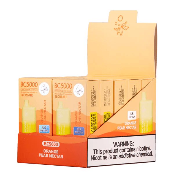  EBCREATE BC5000 Orange Pear Nectar Disposable Vape 10 PACK